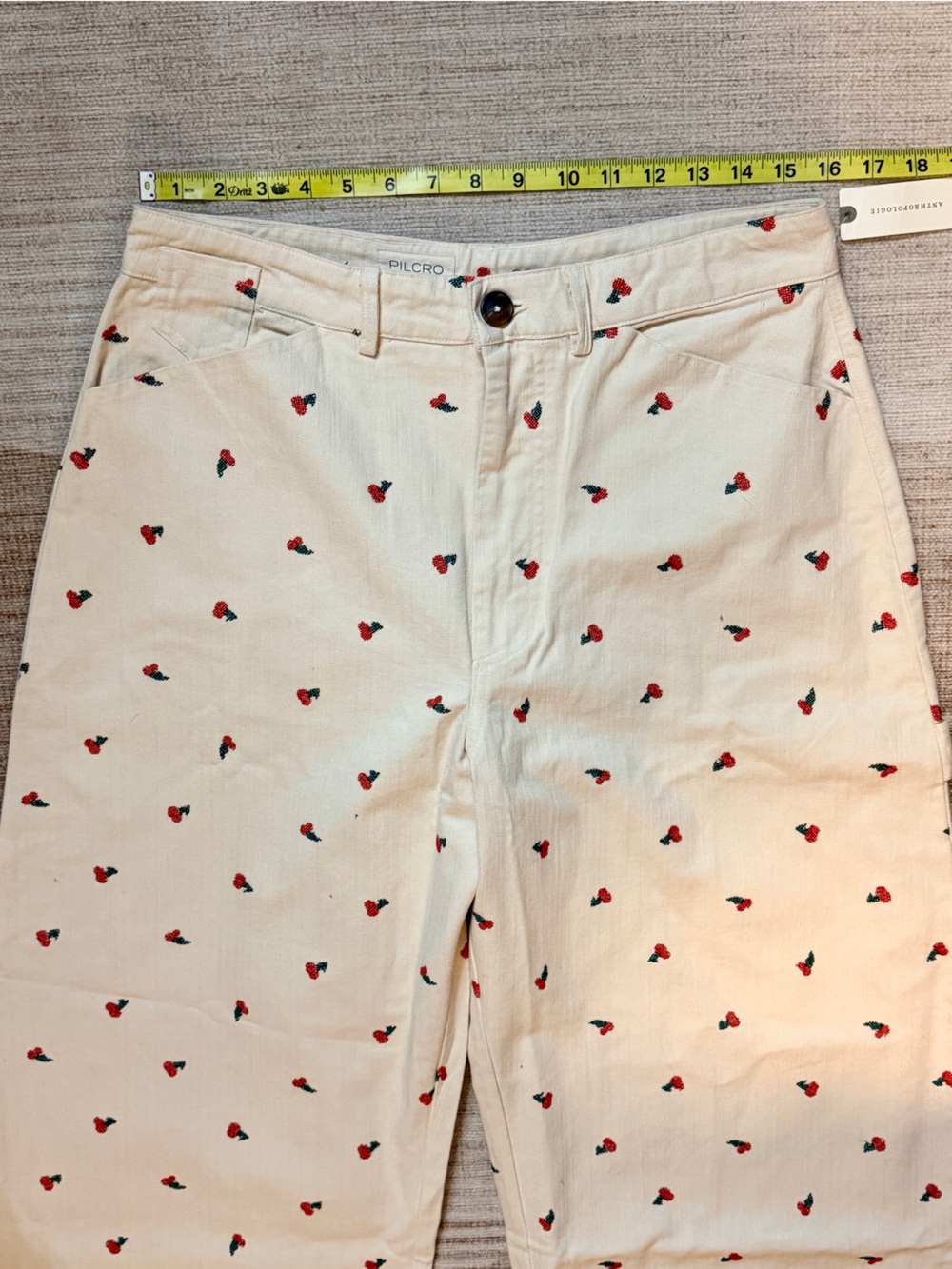 Pilcro Kayden High-Rise Carpenter Barrel Pants | Tall | NWT | Cherry | Denim - Picture 6 of 15